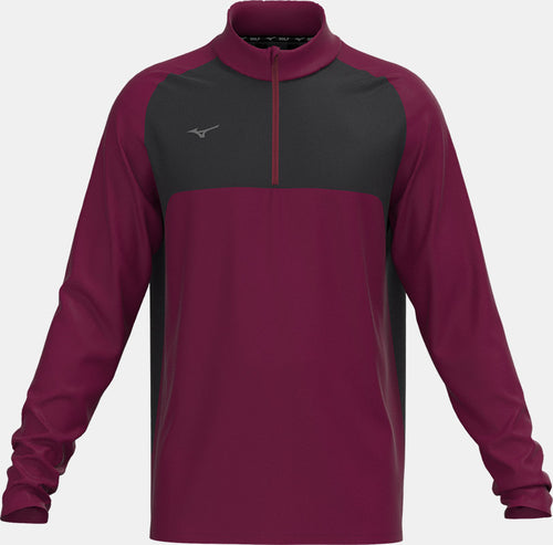 Mizuno Contrast 1/4 Zip / Burgundy