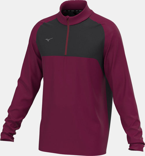 Mizuno Contrast 1/4 Zip / Burgundy