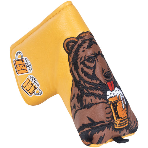 Craftsman Golf "Bear Beer" Blade Putter Headcover