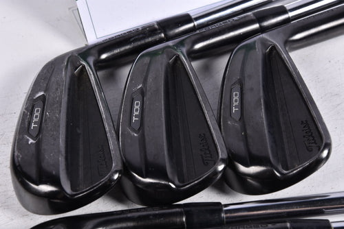 Titleist T100 Ltd Edition Black Irons / 4-PW / Stiff Flex KBS Tour Lite Shafts