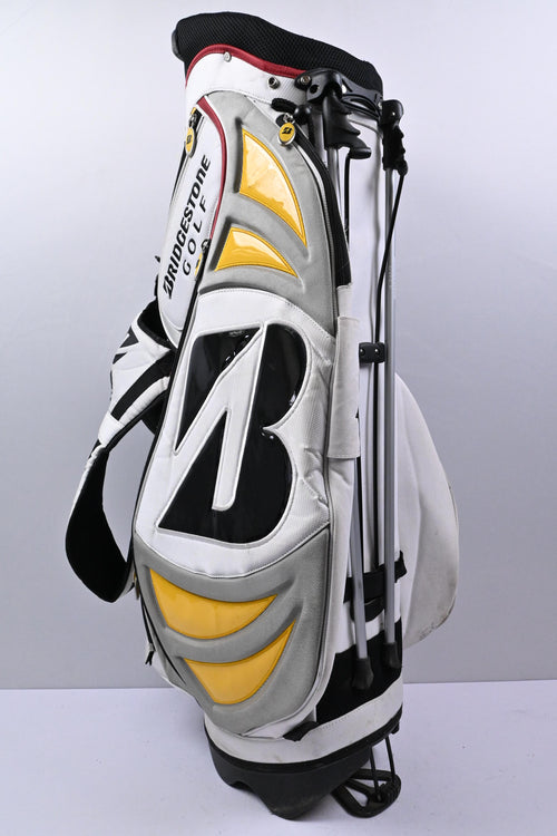 Bridgestone Cart Bag / 5-Way Divider / White, Yellow & Red