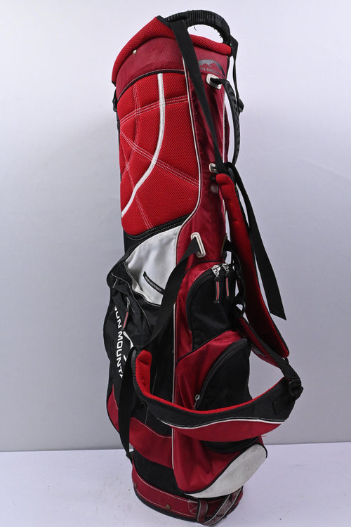 Sun Mountain Three 5 Stand Bag / 6-Way Divider / Red & Black