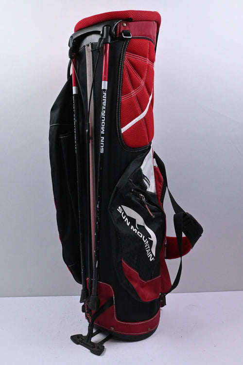 Sun Mountain Three 5 Stand Bag / 6-Way Divider / Red & Black