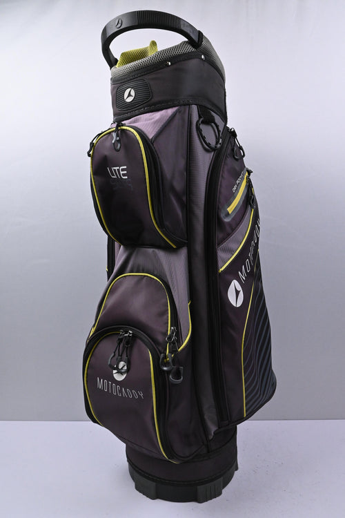 Motocaddy Lite Series Cart Bag / 14-Way Divider / Purple & Green