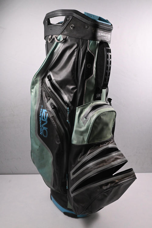 Sun Mountain H2NO Cart Bag / 14-Way Divider / Black, Green