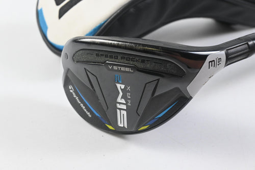 Taylormade SIM2 Max #3 Hybrid / 19 Degree / Stiff Flex Ventus Blue 7 Shaft
