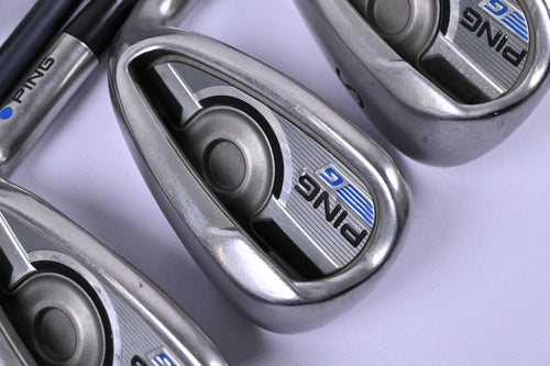 Ping G Series Irons / 5-PW+SW / Blue Dot / Senior Flex Ping CFS 65 Shafts
