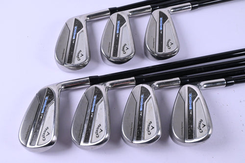 Callaway Paradym Ai Smoke Irons / 4-PW / Stiff Flex MMT 95 Shafts