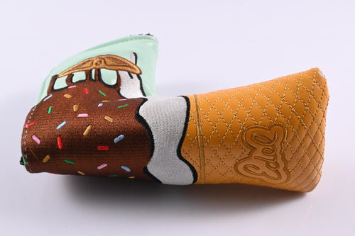 Edel Chocolate Ice Cream Putter Headcover / Blade / Brown, Mint, Orange