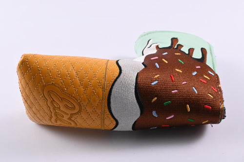 Edel Chocolate Ice Cream Putter Headcover / Blade / Brown, Mint, Orange