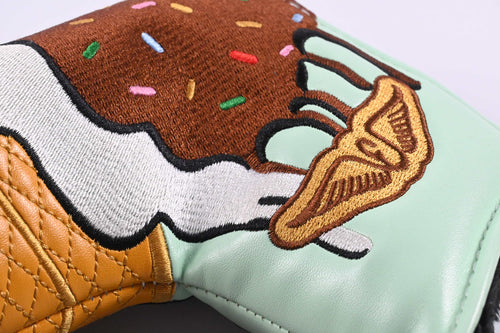 Edel Chocolate Ice Cream Putter Headcover / Blade / Brown, Mint, Orange