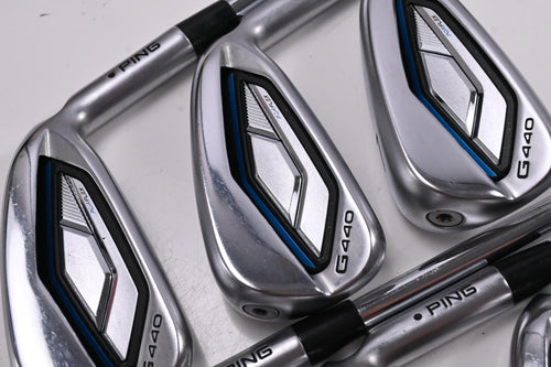 Ping G440 Irons / 5-PW+GW / Black Dot / Regular Flex Ping AWT 3.0 Shafts