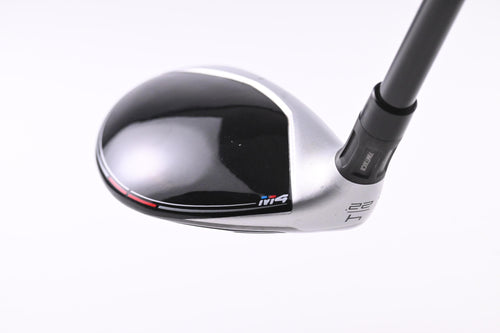 Left Hand Taylormade M4 #4 Hybrid / 22 Degree / Regular Flex Atmos Red 6 Shaft