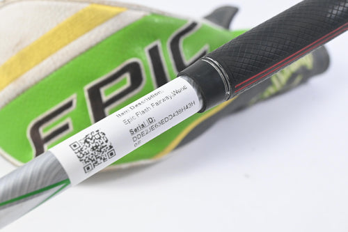 Left Hand Callaway Epic Flash #3 Wood / 15 Degree / Senior Flex EvenFlow 65