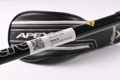 Callaway Apex UW #2 Hybrid / 17 Degree / Stiff Flex HZRDUS RDX Black 80 Shaft