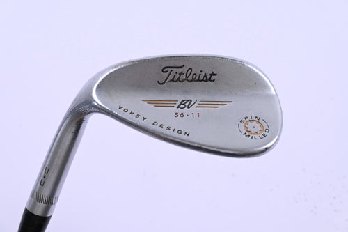 Left Hand Titleist Vokey Spin Milled Sand Wedge / 56 Degree / Stiff Flex DG S200