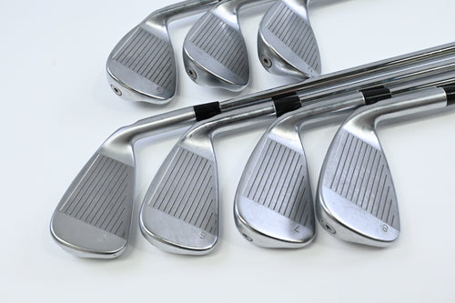 Left Hand Ping G410 Irons / 5-PW+UW / Blue Dot / Regular Flex Dynamic Gold 105