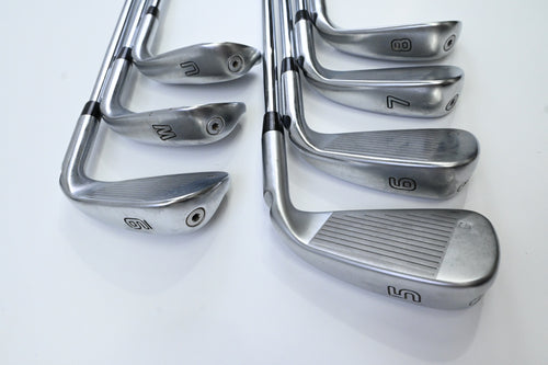 Left Hand Ping G410 Irons / 5-PW+UW / Blue Dot / Regular Flex Dynamic Gold 105