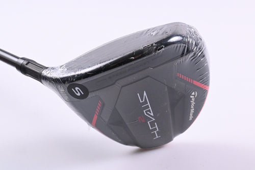 Left Hand Taylormade Stealth 2 #3 Wood / 15 Degree / Stiff Flex Ventus TR Red 6 Shaft