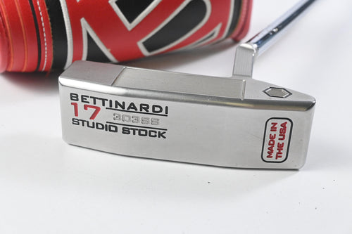 Bettinardi Studio Stock 17 303SS 2021 Silver/Red Putter / 35 Inch