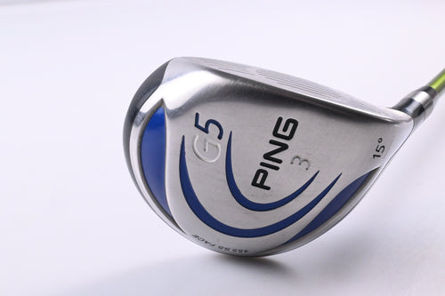 Ping G5 #3 Wood / 15 Degree / Regular Flex Aldila NV Green 75 Shaft