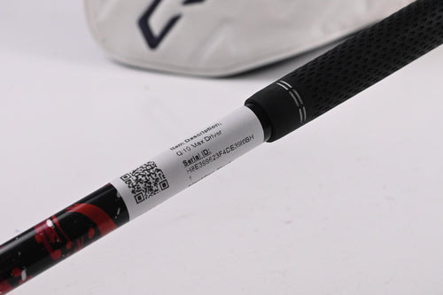 Left Hand Taylormade Qi10 Max Driver / 10.5 Degree / Stiff Flex Kai'li Red 60