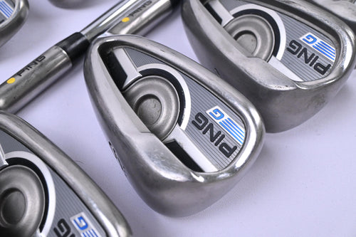 Ping G Series Irons / 5-PW+SW / Yellow Dot / Regular Flex Ping AWT 2.0 Shafts