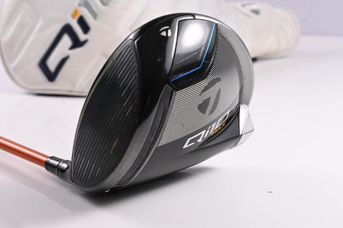 Left Hand Taylormade Qi10 Max Driver / 9 Degree / Stiff Flex Tour AD Orange DI-6