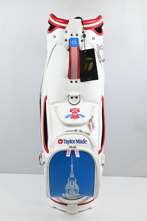 Taylormade 2026 PGA Championship Liberty Lines Staff Bag / 6-Way / White, Red & Blue