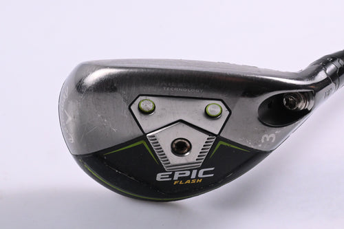 Callaway Epic Flash #3 Hybrid / 18 Degree / Stiff Flex Aldila RIP 85 Shaft
