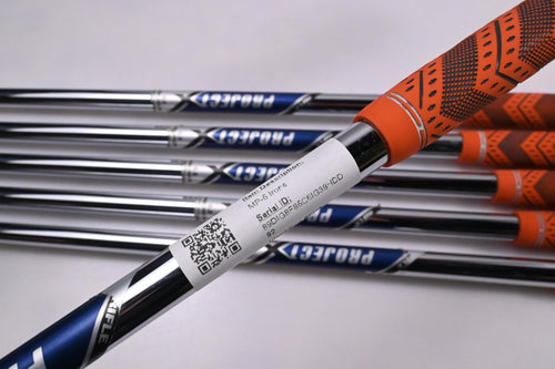 Mizuno MP-H5/MP-5 Irons / 5-PW / Stiff Flex Project X Flighted Shafts
