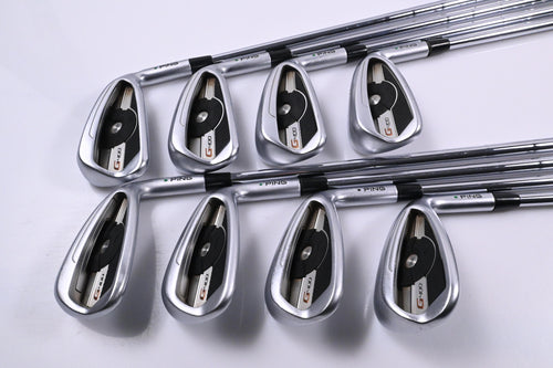 Ping G400 Irons / 5-PW+UW+SW / Green Dot / Stiff Flex KBS Tour 120 Shafts