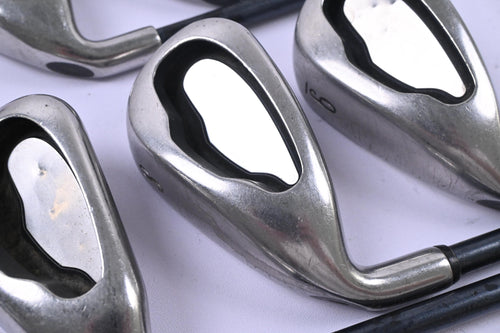 Left Hand Callaway Big Bertha 2004 Irons / 5-9i / Stiff Flex Rifle MT85 Shafts