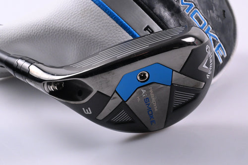 Left Hand Callaway Paradym Ai Smoke HL #3 Hybrid / 18 Degree / Regular Flex Cypher 50 Shaft