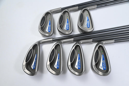 Ping G2 Irons / 5-PW+SW / Green Dot / Regular Flex Ping TFC 100 Shafts