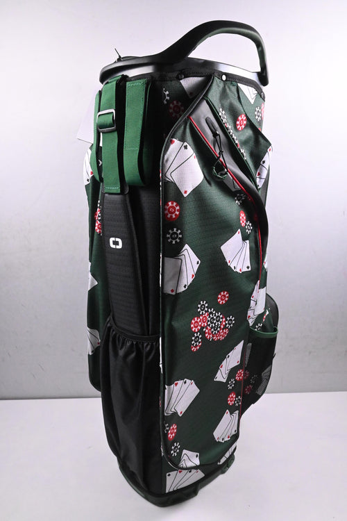 Ogio All Elements Silencer Poker Cart Bag / 14-Way Divider / Green, White
