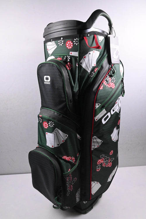 Ogio All Elements Silencer Poker Cart Bag / 14-Way Divider / Green, White