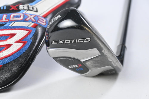 Tour Edge Exotics CBX #3 Hybrid / 19 Degree / Regular Flex Hzrdus Black 85