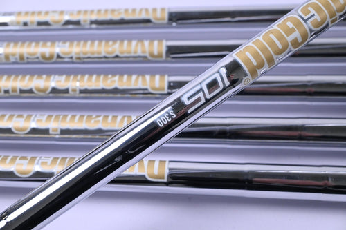Left Hand Taylormade P790 2023 Irons / 5-PW / Stiff Flex Dynamic Gold 105 Shafts