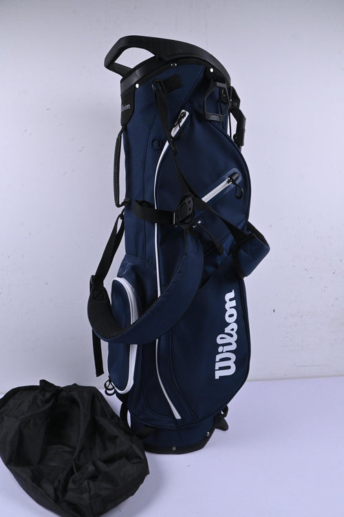 Wilson EXO Lite Stand Bag / 4-Way Divider / Blue & White