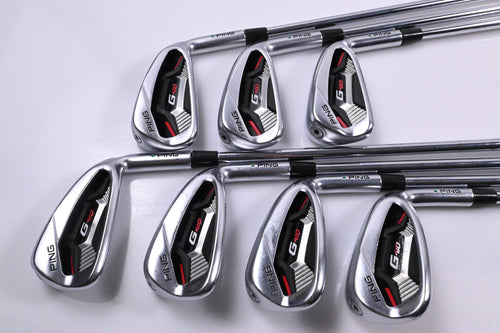 Ping G410 Irons / 4-PW / Green Dot / Stiff Flex N.S.PRO Modus 3 Tour 105 Shafts