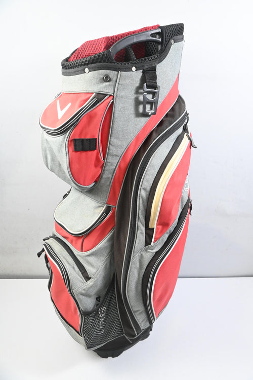 Callaway Org 14 Cart Bag / 14-Way Divider / Grey, Red & Black