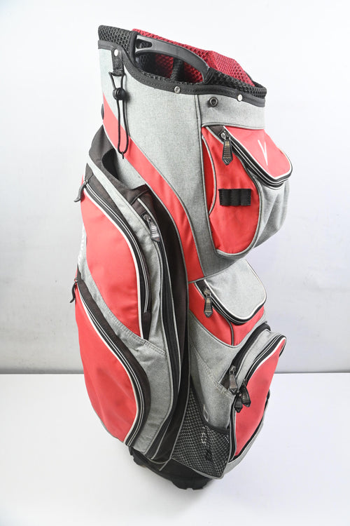 Callaway Org 14 Cart Bag / 14-Way Divider / Grey, Red & Black
