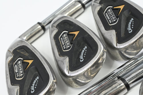 Callaway Big Bertha Fusion Irons / 7-PW+AW+SW / Uniflex Nippon 990 Shafts