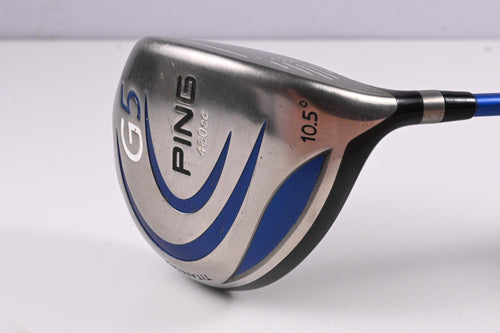 Ping G5 Driver / 10.5 Degree / Regular Flex Grafalloy Prolaunch Blue 65 Shaft