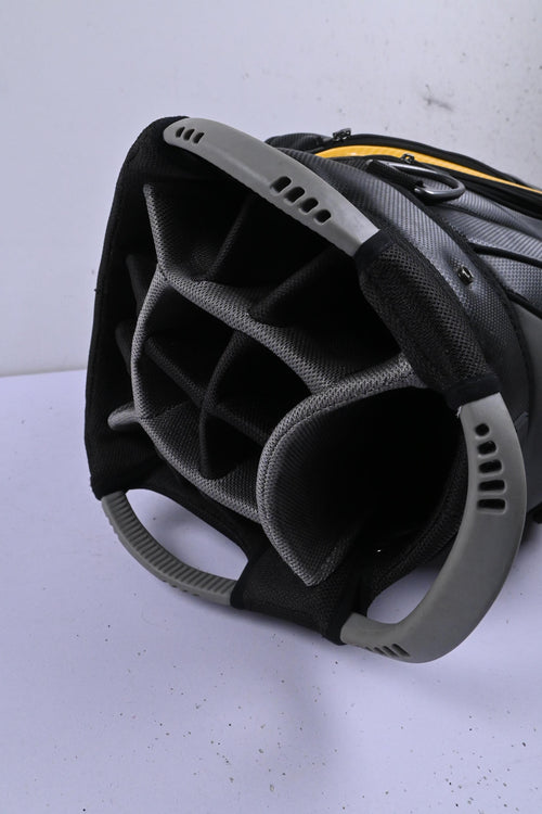 Powakaddy Cart Bag / 14-Way Divider / Black & Yellow