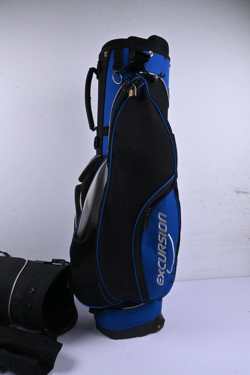 Porterline Excursion Cart Bag / 4-Way Divider / Black & Blue