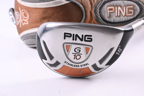 Ping G10 #2 Hybrid / 18 Degree / Stiff Flex ProLaunch Red Shaft