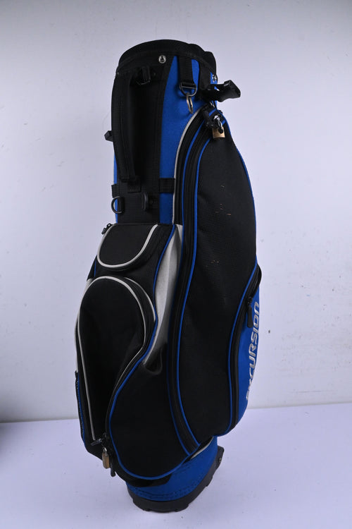 Porterline Excursion Cart Bag / 4-Way Divider / Black & Blue