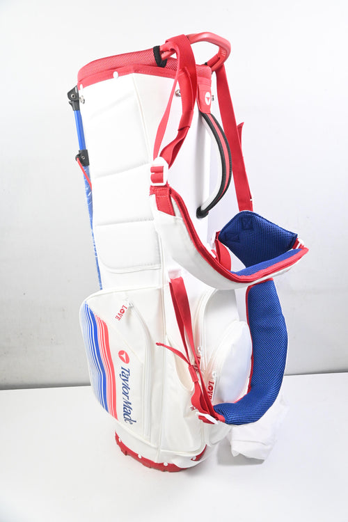 Taylormade PGA Flextech Stand Bag / 4-Way Divider / White, Red & Blue